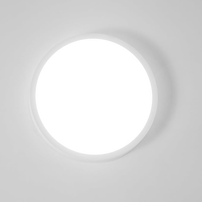 hepside 2PACK Flush Mount LED Ceiling Light Fixture 5CCT 9Inch 18W & 200W Equivalent Closet Light Fixture,Small Round Slim Surface Ceiling Lamp for Hallway,Bathroom,Bedroom,Kitchen,Interior