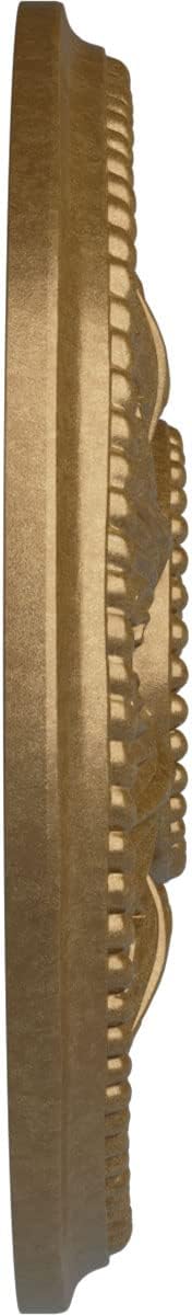 Ekena Millwork CM18ED1PAS Edinburgh Ceiling Medallion, Pale Gold
