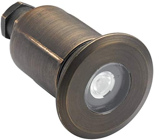 Kichler 12V MR8 Recessed In-Ground Basic Trim Centennial Brass, 2.00x3.00x2.00
