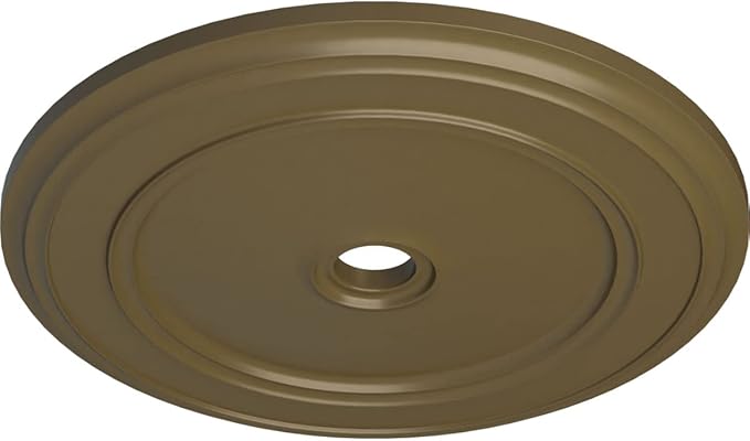 Ekena Millwork CM41CLMMF Classic Ceiling Medallion, Mississippi Mud, 41 1/8"OD x 4"ID x 2 1/8"P