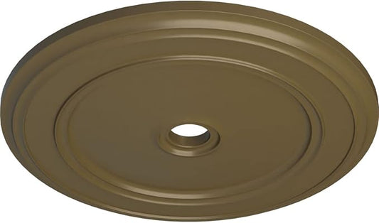 Ekena Millwork CM41CLMMF Classic Ceiling Medallion, Mississippi Mud, 41 1/8"OD x 4"ID x 2 1/8"P