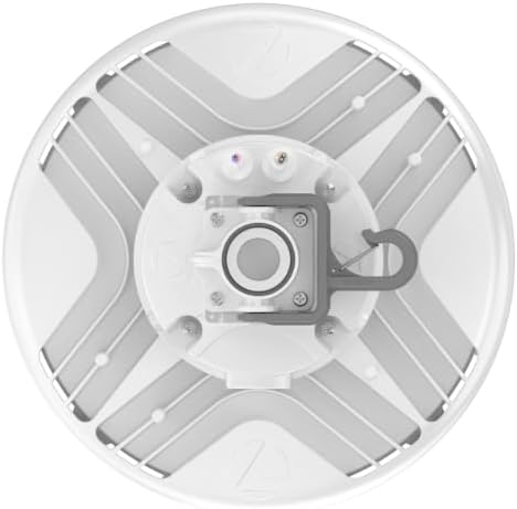 Lithonia Lighting REBL Round High Bay LED Light, 12,000/15,000/18,000 Adjustable Lumen Output, 3500K/4000K/5000K Switchable White Color Temperature, Work Light, UVOLT 120-347V, 12.2" x 7.5", White