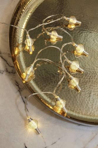 Kikkerland String Lights Silver Spiral