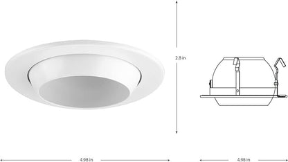 Progress Lighting P804003-028 4" LED Recessed Eyeball Trim Satin White (P804N Series)