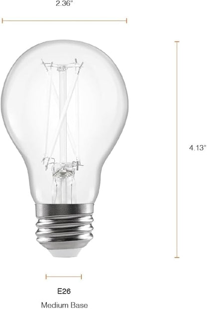 Sylvania Black Light LED Light Bulb, 7W, A19, Medium Base, Clear - 1 Pack (42560)