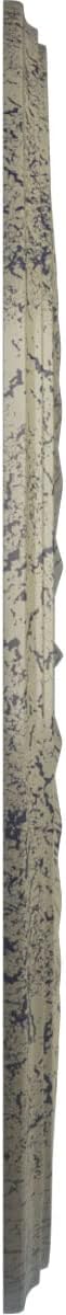 Ekena Millwork CM33LECSC 33-1/8" x 3-1/2" x 1-3/8" Leandros Ceiling Medallion, Castle Stone Crackle