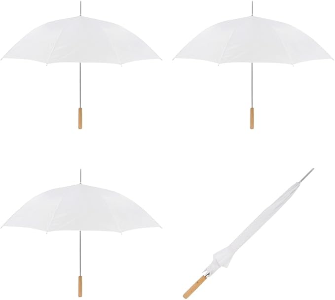 Wedding Umbrella - Manual Open - 10 Pack (White)