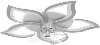 Bevenus Low Profile Ceiling Fan with Lights,110v Modern Dimmable Flower Shape, Remote Control/app Control,Timing 6 Gear Speeds Fan Ceiling Lamp.
