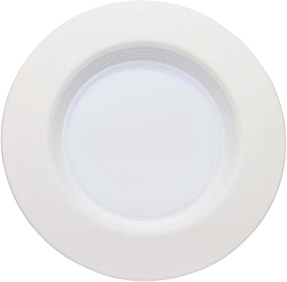 Satco LED Retrofit Downlight with Stepped Baffle, CCT and Wattage Selectable, 5-6 Inch Round, White