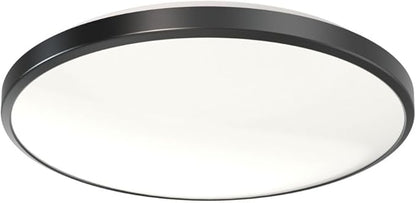 Juno 14 Inch Round LED Flush Mount Ceiling Light, Low Profile Modern Ceiling Light Fixture, Selectable 2700K/3000K/3500K/4000K/5000K Color Temperature, Dimmable, White (FMLR 14IN SWW5 90CRI WBT M4)