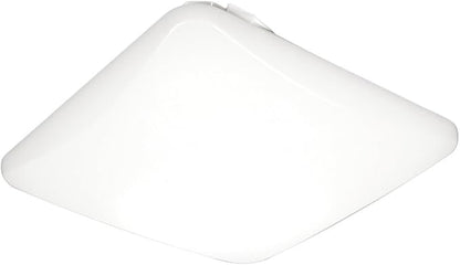 Lithonia Lighting 20 Inch Flush Mount LED Ceiling Light, Square Flush Mount Ceiling Light, Dimmable, 120 Volts, 44 Watts, Damp Listed, 4000 Lumens, White (FMLSDL 20 35840 M4)