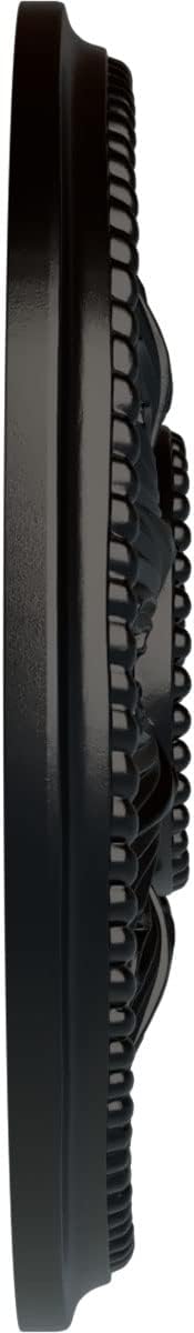 Ekena Millwork CM18ED1BLF Edinburgh Ceiling Medallion, Jet Black