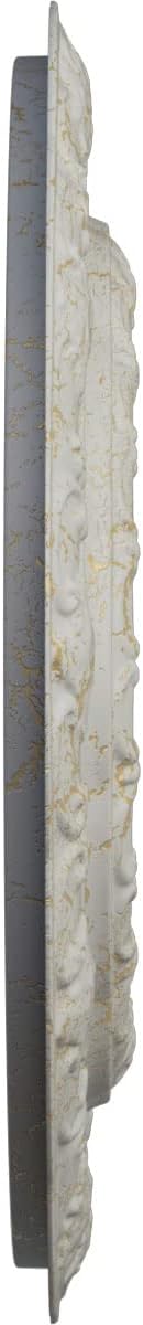 Ekena Millwork 15 3/8"OD x 7"ID x 1"P Lisbon Fits Canopies up to 7" Ceiling Medallion, Pot of Cream Crackle
