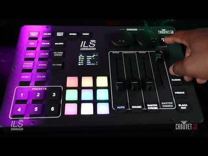 CHAUVET DJ – ILS Command Lighting Controller | Sound-Activated Music Sync | Instant Show Creation | Master Control Hub for ILS-Compatible Lighting Fixtures and Simplified Performance Control