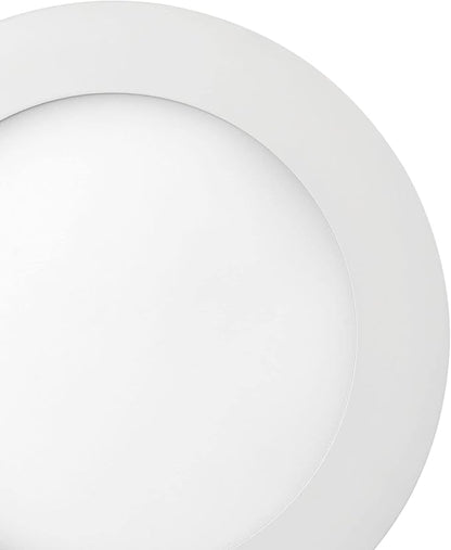 GLOBE Electric 90933 6" Ultra Slim LED Integrated Recessed Lighting Kit, 12 Watts, Energy Star, IC and Wet Rated, White Finish, 6.31" Hole Size, Dimmer Switch Compatible, 800 Lumens, 3000K