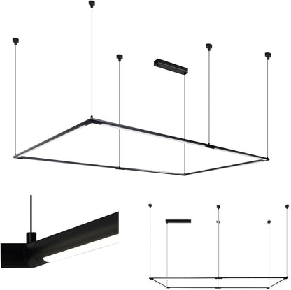 Solvita Professional LED Billiard & Pool Table Lights, Non-Flickering & Evenly Distributed Light Source, Adjustable Height & 360° Rotatable Light Angle - Cool White 4000K (49.6 x 98.5 inch)