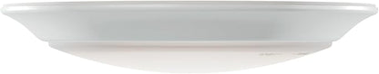 Kichler Low Profile LED Downlight - Gen Select 5-in-1 Downlight White, for Wet or Damp Spaces, 2700K-5000K, Color Temperature Select, Power Surge Protected, (7.38" Dia x 1.35" H) 43874WH5CCT