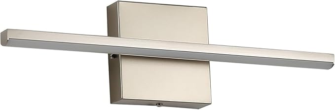 Modern Bathroom Vanity Light 16 Inch, 14W Brushed Nickel Bathroom Light Fixture Over Mirror, Dimmable 5CCT LED Wall Sconce Lighting for Restroom Mirror Farmhouse