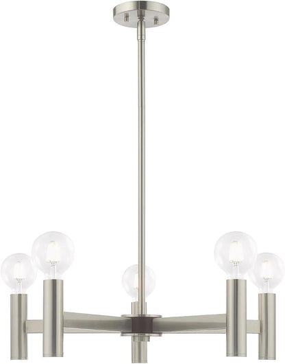 Livex Lighting 5 Lt Brushed Nickel Chandelier