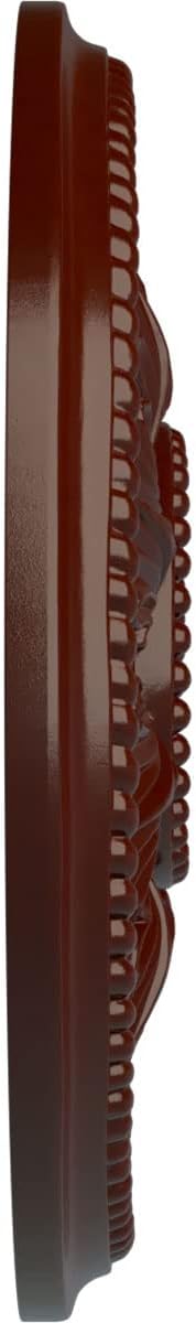Ekena Millwork CM18ED1BMF Edinburgh Ceiling Medallion, Brushed Mahogany