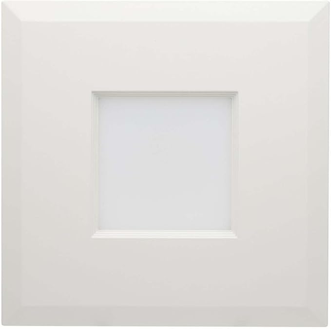 Satco LED Retrofit Downlight with Stepped Baffle, CCT and Wattage Selectable, 5-6 Inch Square, White