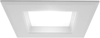 NICOR Lighting 6 inch White Square LED Recessed Downlight in 2700K (DQR6-10-120-2K-WH-BF)