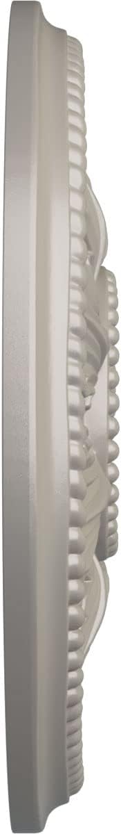 Ekena Millwork CM18ED1PWS Edinburgh Ceiling Medallion, Pearl White
