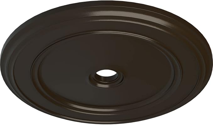 Ekena Millwork CM41CLSHF Classic Ceiling Medallion, 41 1/8"OD x 4"ID x 2 1/8"P, Hand-Painted Stone Hearth