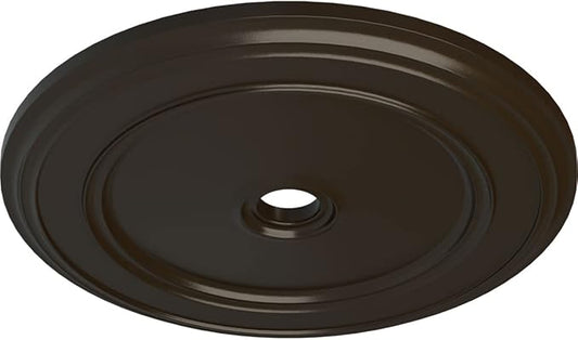 Ekena Millwork CM41CLSHF Classic Ceiling Medallion, 41 1/8"OD x 4"ID x 2 1/8"P, Hand-Painted Stone Hearth