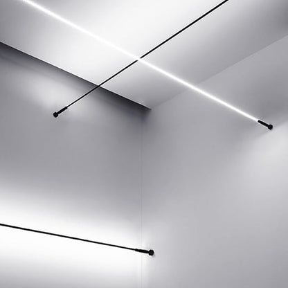 DIY Length Ceiling Light Steel Skylight Strip Linear Wall Lamp Skyline For Home Decoration Bar Villa Aisle LED Light Cutting Slim Wall Sconce 360 Degree Ceiling Floor Lighting,4000K Black 315Inch