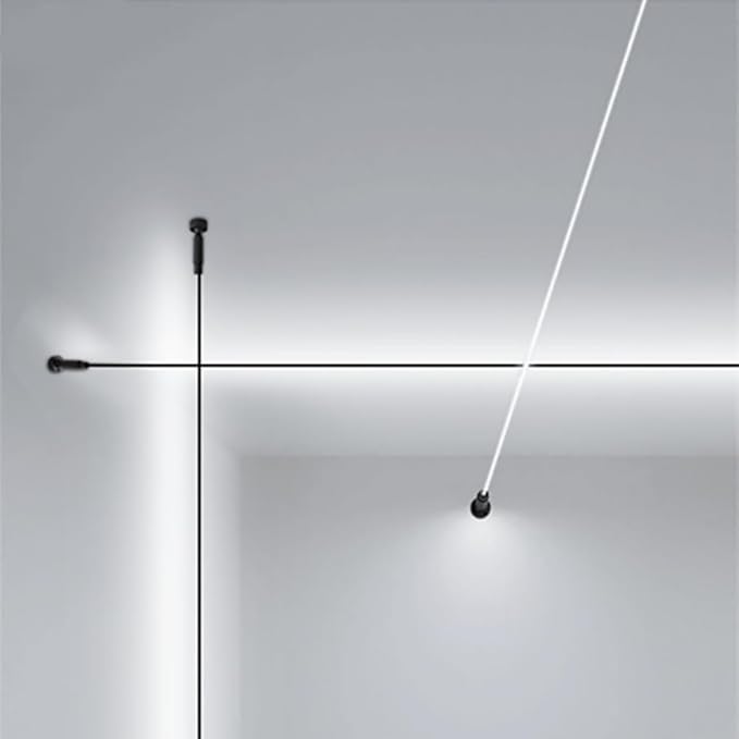 DIY Length Ceiling Light Steel Skylight Strip Linear Wall Lamp Skyline For Home Decoration Bar Villa Aisle LED Light Cutting Slim Wall Sconce 360 Degree Ceiling Floor Lighting,3000K Black 315Inch