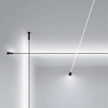DIY Length Ceiling Light Steel Skylight Strip Linear Wall Lamp Skyline For Home Decoration Bar Villa Aisle LED Light Cutting Slim Wall Sconce 360 Degree Ceiling Floor Lighting,3000K Black 315Inch