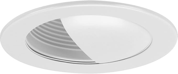 Progress Lighting P804004-028 4" Recessed Wall Washer Trim for 4" Housing Satin White (P804N Series)