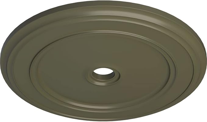 Ekena Millwork CM41CLPTF Classic Ceiling Medallion, 41 1/8"OD x 4"ID x 2 1/8"P, Hand-Painted Painted Turtle