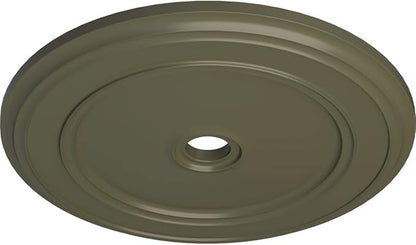 Ekena Millwork CM41CLPTF Classic Ceiling Medallion, 41 1/8"OD x 4"ID x 2 1/8"P, Hand-Painted Painted Turtle