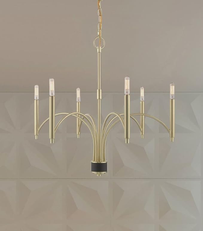 Livex Lighting 6 Lt Brushed Nickel Chandelier