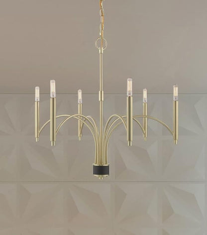 Livex Lighting 6 Lt Brushed Nickel Chandelier
