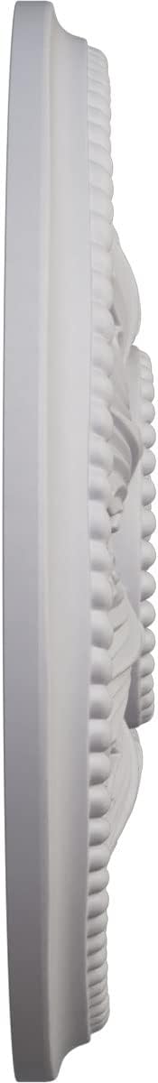 Ekena Millwork CM18ED1UWF Edinburgh Ceiling Medallion, Ultra Pure White