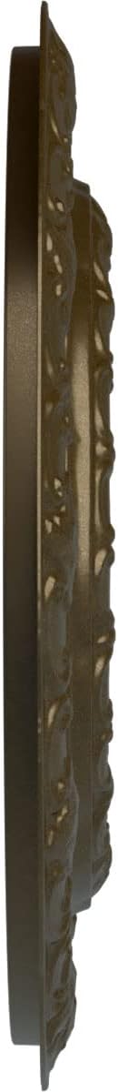 Ekena Millwork CM15LIBRS 15 3/8"OD X 7"ID X 1"P Lisbon Ceiling Medallion Fits Canopies Up to 7", Brass