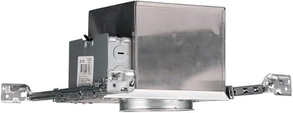 Juno 4 Inch Incandescent Ceiling Light Housing for New Construction, IC Rated Recessed Light, Adjustable Bar Hangers, Damp Location UL Listed Can Lighting, Includes Push-in Electrical Connectors