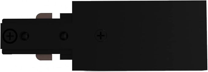 Lighting, H Track Live End Connector in Black