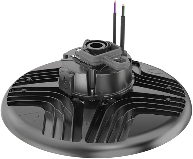 Lithonia Lighting REBL Round High Bay LED Light, 24,000/27,000/30,000 Adjustable Lumen Output, 3500K/4000K/5000K Switchable White Color Temperature, Work Light, UVOLT 120-347V, 14.6" x 7.7", Bronze