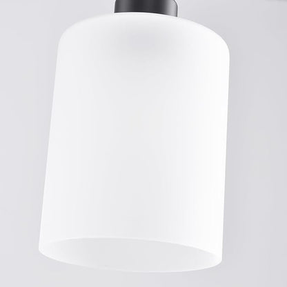 3 Pack Pendant Light Kitchen Island Pendant Lighting, Hanging Light with Frosted Glass Shade, Black Modern Indoor Hanging Lamp