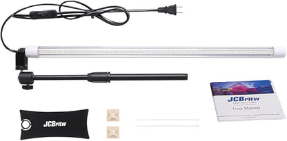 Standing LED Grow Light，Adjustable 2ft T8 Bar Plant Light, White 4500K Full Spectrum Plant Grow Lamp on Stand for Indoor Plants Seed Starting, Seedlings, Veg, Flower