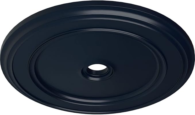 Ekena Millwork CM41CLMDF 41-1/8" x 4" x 2-1/8" Classic Ceiling Medallion, Midnight Dream
