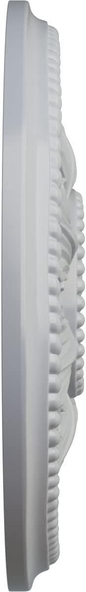 Ekena Millwork CM18ED1FRF Edinburgh Ceiling Medallion, 18 1/8 OD x 3 1/2 ID x 2 3/4 P, Frost