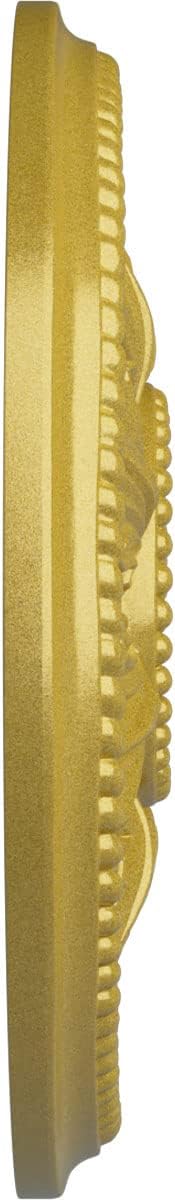Ekena Millwork CM18ED1RGS Edinburgh Ceiling Medallion, Rich Gold