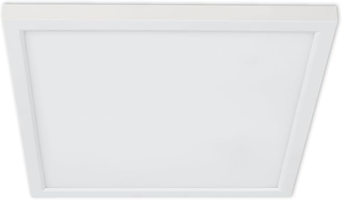 Feit Electric 74208 LED Square Flat Panel Downlight, Dimmable, Ultra Thin and Edge-Lit Design, Color Selectable Ceiling Flush Mount Light, Fit 5"/6" Recessed Can Light Fixture, 50,000-Hour Lifetime