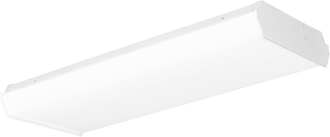 LEDVANCE 4-Ft Performance Class Dual Selectable Wrap HNG LED Luminaire, 30/40/50/60W, 3500/4000/5000K, 4290/5680/7050/8400 LMS, Dimmable - 1 Pack (64118)
