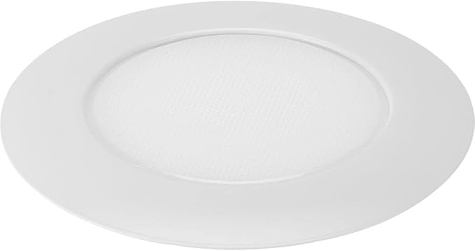 Progress Lighting P806004-028 6" Recessed Lensed Shower Trim with Glass Diffuser for 6 in. Housing Satin White (P806N Series)